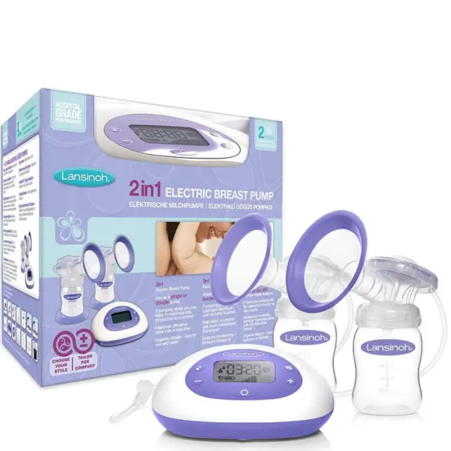 Lansinoh 2'si 1 Arada Elektrikli Göğüs Pompası - 1