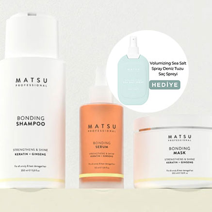 <a href="https://www.dermokozmetika.com.tr/matsu">Matsu Volumizing Sea Salt Deniz Tuzu Saç Spreyi 200ml Hediye!</a>