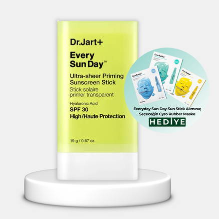 <a href="https://www.dermokozmetika.com.tr/drjart-every-sun-day-ultra-seffaf-stick-gunes-koruyucu-spf30-19g">Dr.Jart+ Cyro Rubber Hediye Yüz Maskeni Seç!</a>