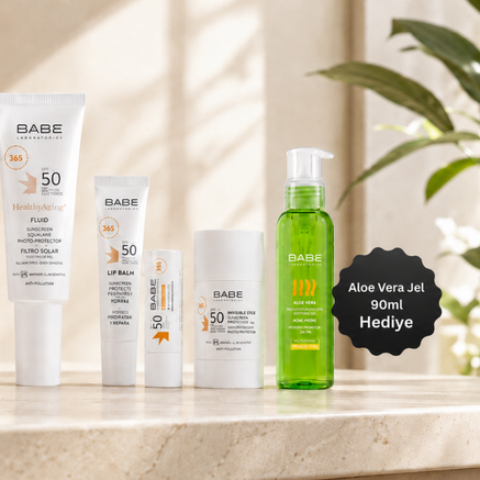<a href="https://www.dermokozmetika.com.tr/babe">Babe Aloe Vera Cilt Yatıştırıcı ve Nemlendirici Jel 90ml Hediye!</a>