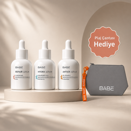 <a href="https://www.dermokozmetika.com.tr/babe">Babe Plaj Çantası Hediye!</a>