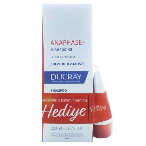 Ducray Anaphase Şampuan 200ml & Anaphase Saç Kremi 50ml Hediye Ducray Anaphase Şampuan 200ml & Anaphase Saç Kremi 50ml Hediye