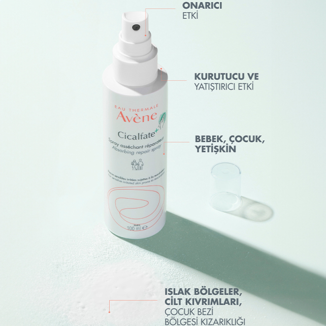 Avene Cicalfate+ Absorbing Soothing Spray - Yatıştırıcı Etkiye Sahip Onarıcı Bakım Spreyi 100ml - 3