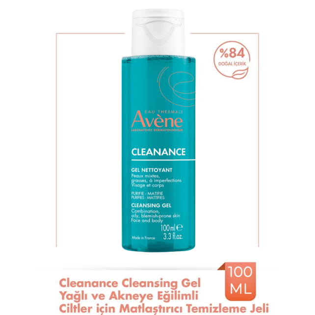 Avene Cleanance Cleansing Gel - Yağlı ve Akneye Eğilimli Ciltler İçin Temizleme Jeli 100ml - 2