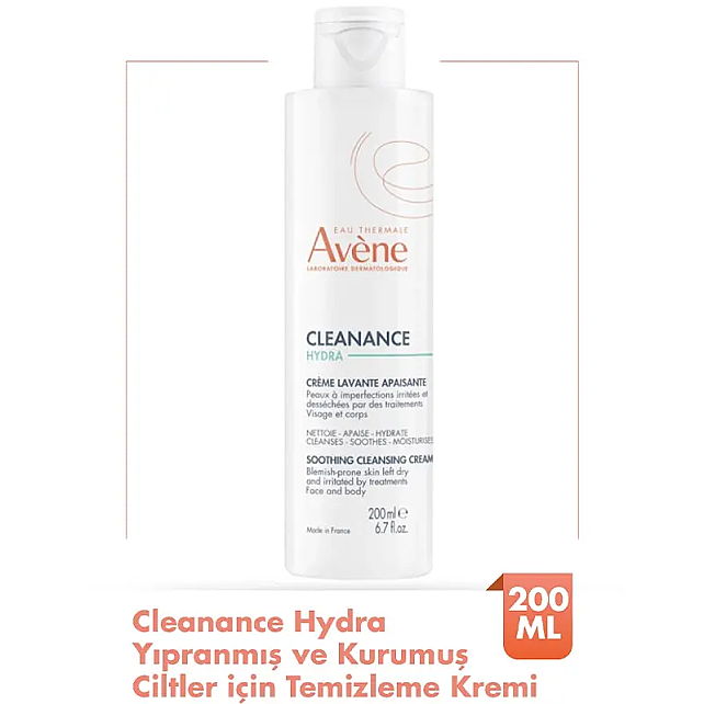 Avene Cleanance Hydra Soothing Cleansing Cream - Cilt Temizleme Kremi 200ml - 2