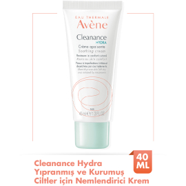 Avene Cleanance Hydra Soothing Cream - Yıpranmış ve Kurumuş Ciltler için Nemlendirici Krem 40ml - 2