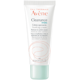 Avene Cleanance Hydra Soothing Cream - Yıpranmış ve Kurumuş Ciltler için Nemlendirici Krem 40ml - Avene