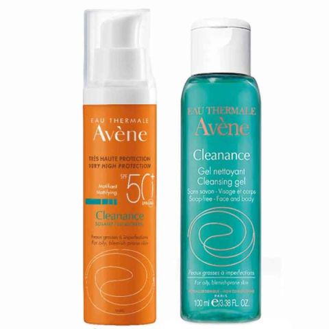 Avene Eau Thermale Cleanance Solaire SPF50+ Avene Cleanance Gel Nettoyant 100ml Hediye Avene Eau Thermale Cleanance Solaire SPF50+ Avene Cleanance Gel Nettoyant 100ml Hediye