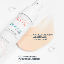 Avene Cleanance Women Soothing Night Cream - Cilt Kusurlarına Karşı Gece Kremi 30ml - 3