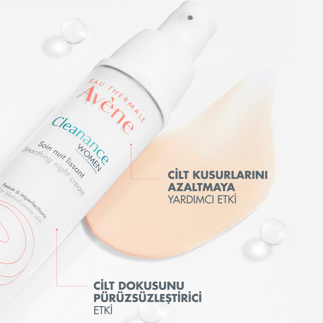 Avene Cleanance Women Soothing Night Cream - Cilt Kusurlarına Karşı Gece Kremi 30ml - 3