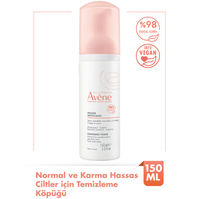 Avene Cleansing Foam - Yüz Temizleme Köpüğü 150ml - 2