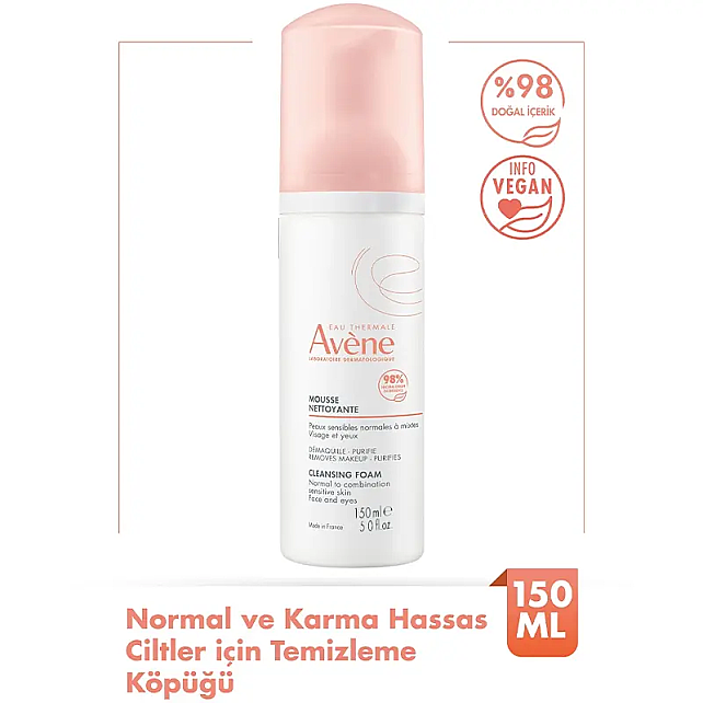 Avene Cleansing Foam - Yüz Temizleme Köpüğü 150ml - 2