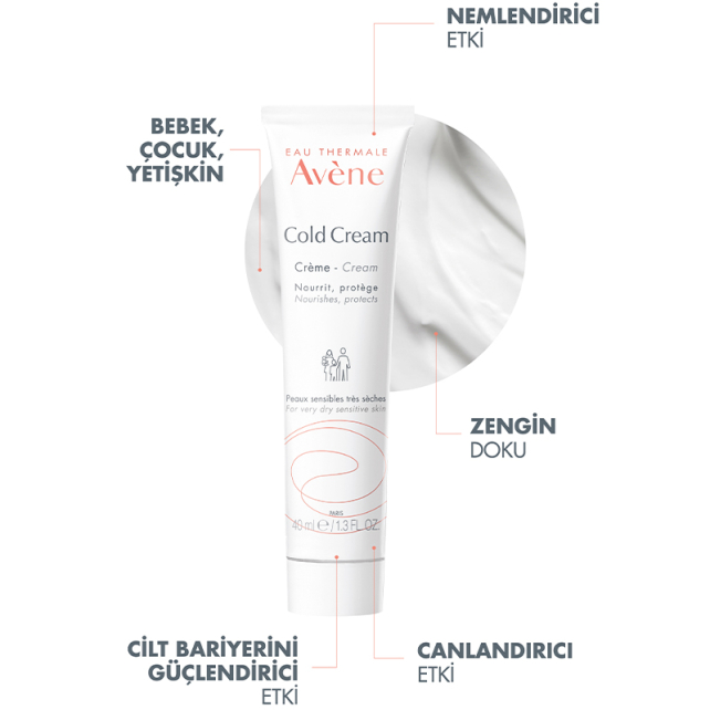 Avene Cold Cream - Kuru Ciltler için Bakım Kremi 40ml - 3