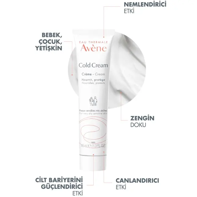 Avene Cold Cream - Kuru Ciltler için Bakım Kremi 40ml - 3