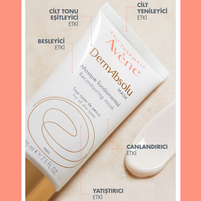 Avene DermAbsolu Recontouring Mask - Yaşlanma Karşıtı Cilt Bakım Maskesi 75ml - 4
