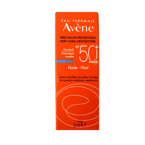 Avene Fluide Dry Touch SPF 50+ Güneş Koruyucu Bakım Kremi 5ml Avene Fluide Dry Touch SPF 50+ Güneş Koruyucu Bakım Kremi 5ml