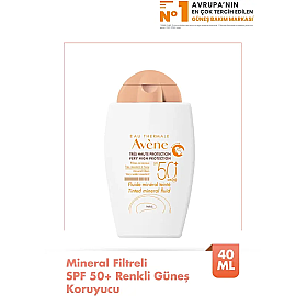 Avene Fluide Mineral Teinte SPF 50+ Mineral Renkli Güneş Koruyucu 40ml - 2