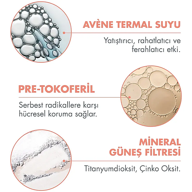 Avene Fluide Mineral Teinte SPF 50+ Mineral Renkli Güneş Koruyucu 40ml - 4