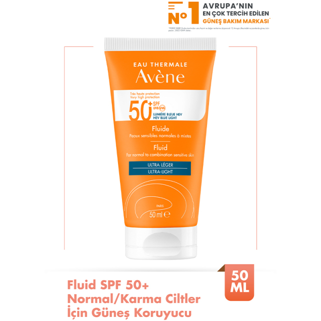 Avene Fluide SPF 50+ Güneş Koruyucu Bakım Kremi 50ml - 2