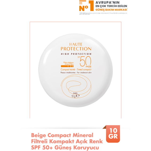 Avene Haute Protection Compact SPF 50 - Mineral Filtreli Kompakt Renkli Güneş Koruyucu Sable 10 gr - 2