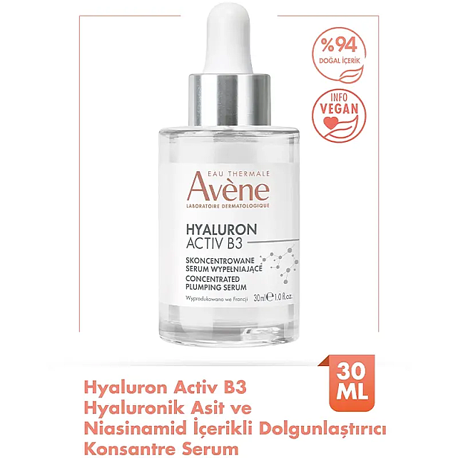 Avene Hyaluron Activ B3 Concentrated Plumping - Hyaluronik Asit ve Niasinamid Konsantre Serum 30ml - 2