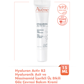 Avene Hyaluron Activ B3 Triple Action Eye Cream - Üç Etkili Göz Çevresi Bakım Kremi 15ml - 2