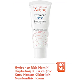 Avene Hydrance Riche Hydrating Cream - Nemsiz ve Kuru Ciltler İçin Bakım Kremi 40ml - 2