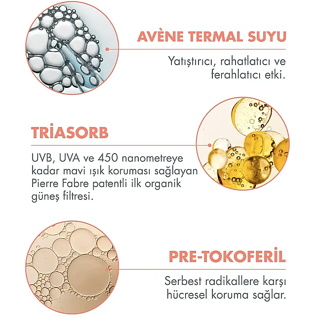 Avene Solaire Creme Tinted SPF 50+ Renkli Güneş Koruyucu 50ml - 4