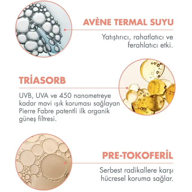 Avene Solaire Creme Tinted SPF 50+ Renkli Güneş Koruyuu 50ml - 4