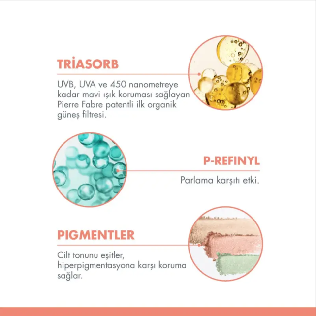 Avene Ultra Fluid Perfector SPF 50+ Cilt Tonu Eşitleyici Renkli Güneş Kremi 50ml - 3