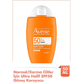 Avene Ultra Fluid SPF 50 Güneş Koruyucu 50ml - 2