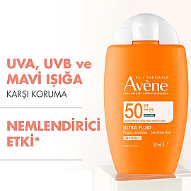 Avene Ultra Fluid SPF 50 Güneş Koruyucu 50ml - 3