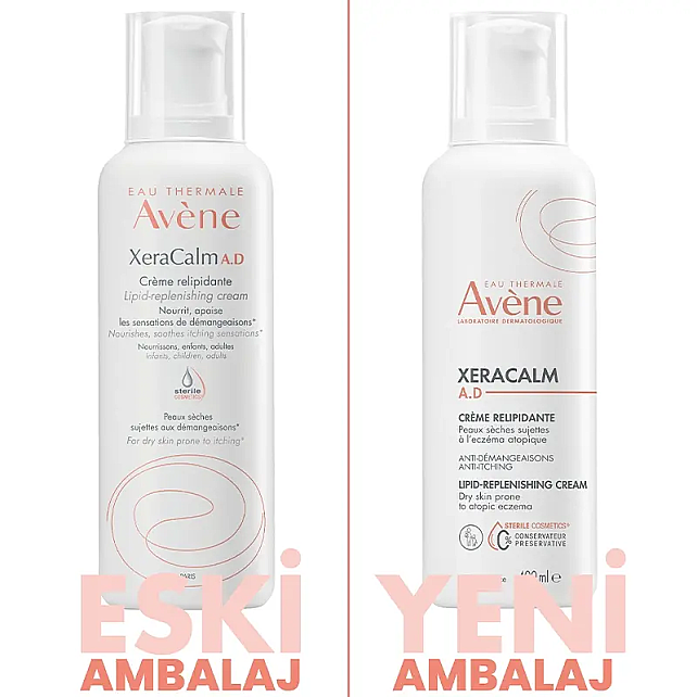 Avene XeraCalm A.D Lipid - Replenishing Cream - Atopi Eğilimli Ciltler İçin Nemlendirici 400ml - 5