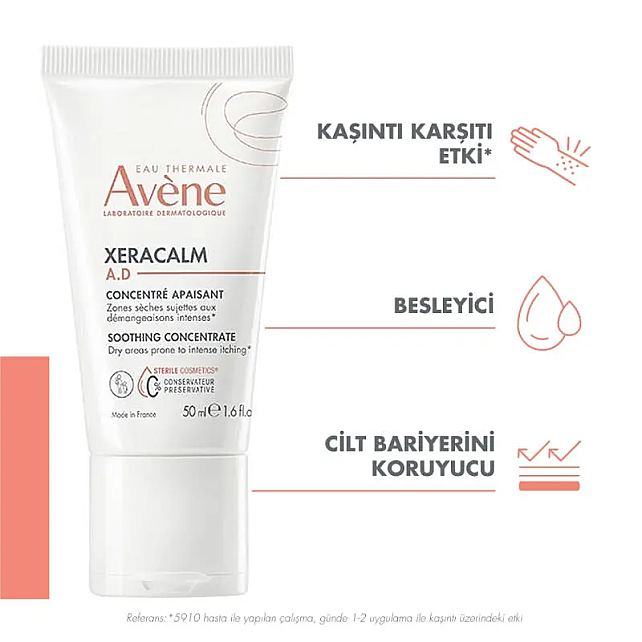 Avene XeraCalm A.D Soothing Concentre - Kuruluğa Bağlı Kaşıntı Karşıtı Konsantre Krem 50ml - 2