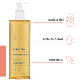 Avene XeraCalm A.D Lipid-Replenishing Cleansing Oil - Atopiye Eğilimli Ciltler İçin Temizleme Yağı 400ml - 2