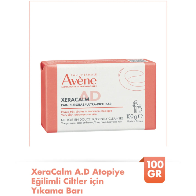 Avene XeraCalm A.D Pain Sugras Ultra Riche Bar - Temizleyici Sabun 100g - 2