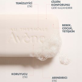 Avene XeraCalm A.D Ultra Rich Cleansing Bar - Atopi Eğilimli Ciltler İçin Yıkama Sabunu 100gr - 3