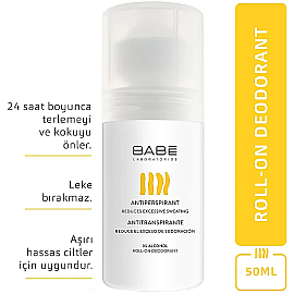 Babe Antiperspirant Roll-On Deodorant 50ml - 2