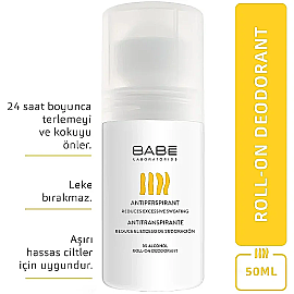 Babe Antiperspirant Roll-On Deodorant 50ml İkili Set - 2