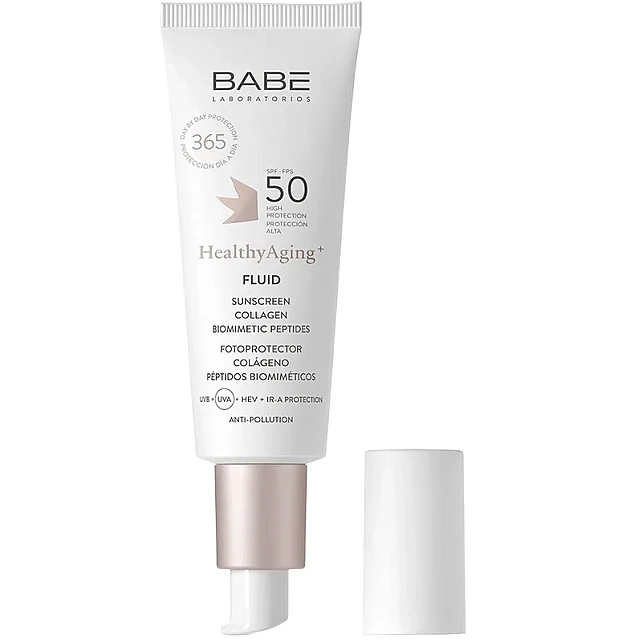Babe HealthyAging+ Fluid Sunscreen SPF 50+ Leke Karşıtı Güneş Koruyucu Krem 50ml - 1