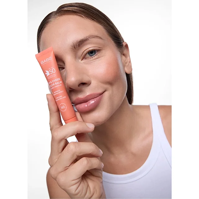 Babe Lip and Cheek Color Balm SPF 50 - Dudak ve Yanak Renklendirici Balsam Nude 20ml - 4