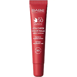 Babe Lip and Cheek Color Balm SPF 50 - Dudak ve Yanak Renklendirici Balsam Red 20ml - Babe