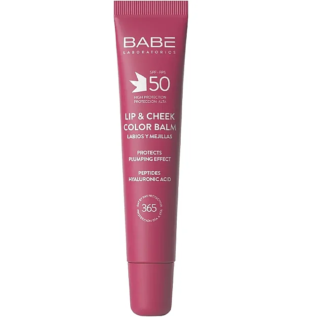 Babe Lip and Cheek Color Balm SPF 50 - Dudak ve Yanak Renklendirici Balsam Velvet 20ml - 1