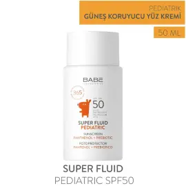Babe Pediatric Sunscreen Super Fluid SPF 50 Bebek ve Çocuk Güneş Kremi 50ml - 3