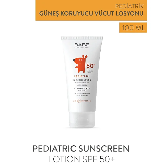 Babe Pediatrik Sunscreen Lotion SPF 50+ Bebek ve Çocuk Güneş Koruyucu Losyon 100ml - 2