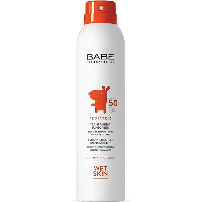 Babe Pediatrik Sunscreen Transparent Wet Skin SPF 50 Transparan Güneş Koruyucu Sprey 200ml - 1