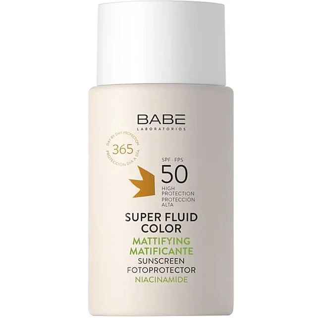 Babe Sunscreen Super Fluid Color Mattifying SPF 50 - Matlaştırıcı Renkli Güneş Kremi 50ml - 1