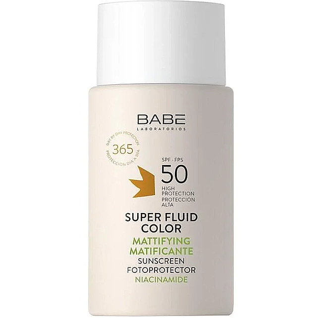 Babe Sunscreen Super Fluid Color Mattifying SPF 50 - Matlaştırıcı Renkli Güneş Kremi 50ml - 1