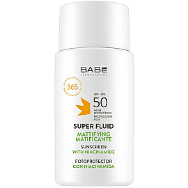 Babe Super Fluid Sunscreen Mattifying SPF 50 - Matlaştırıcı Güneş Koruyucu 50ml - Babe