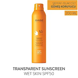 Babe Transparent Sunscreen Wet Skin SPF 50 Transparan Güneş Koruyucu Sprey 200ml - 2